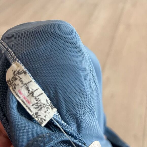 Free People Night Owl Bodysuit Blue Metal size M - Picture 6 of 8